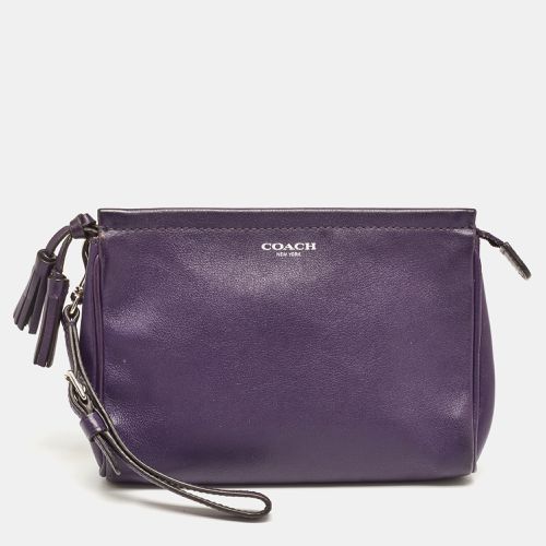 Leather Wristlet Clutch - Coach - Modalova