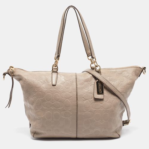 Signature Embossed Leather Bleecker Zip Tote - Coach - Modalova