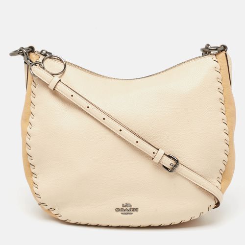 Two Tone Leather Sutton Hobo - Coach - Modalova