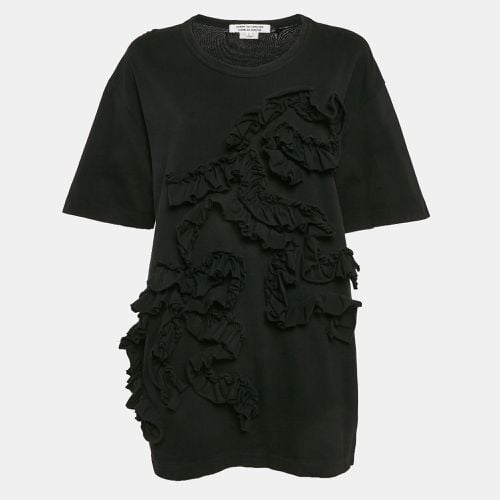 Cotton Ruffle Detail T-Shirt L - Comme des Garcons - Modalova