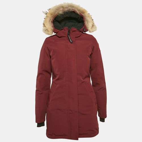 Fur Trim Nylon Down Parka Jacket XS - Canada Goose - Modalova