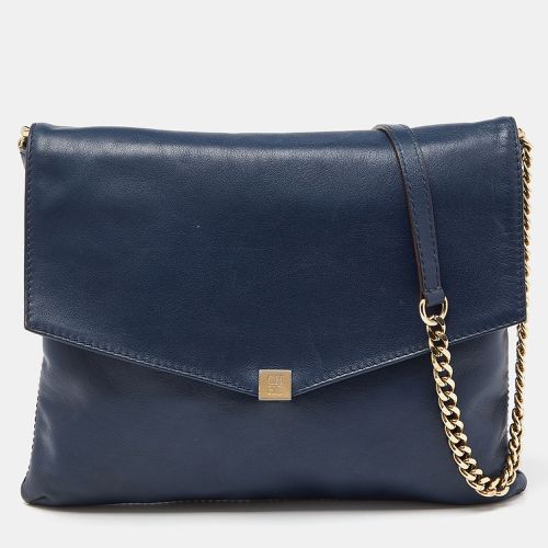 Leather Envelope Chain Shoulder Bag - Carolina Herrera - Modalova