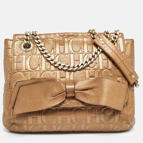 Monogram Leather Audrey Shoulder Bag - Carolina Herrera - Modalova