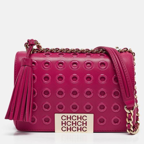 Leather Eyelet CHHC Tassel Shoulder Bag - Carolina Herrera - Modalova