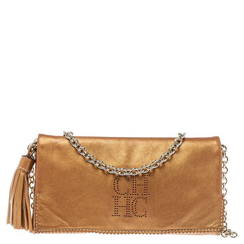 Leather Chain Shoulder Bag - Carolina Herrera - Modalova