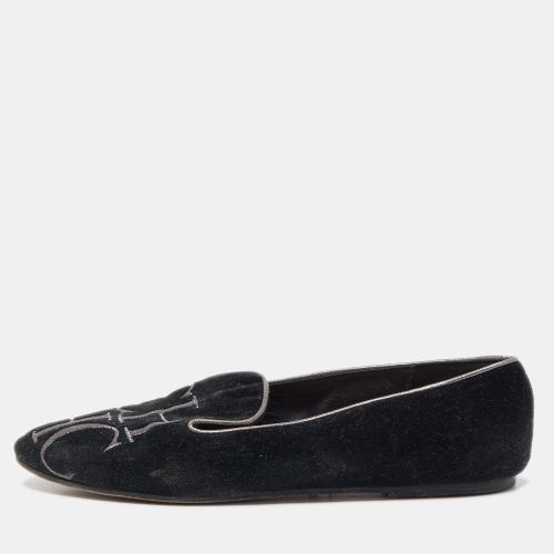 Suede Smoking Slipper Size 37 - Carolina Herrera - Modalova