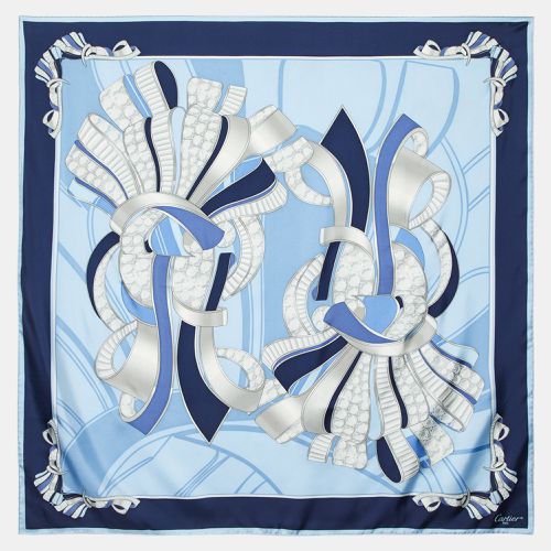 Printed Silk Square Scarf - Cartier - Modalova