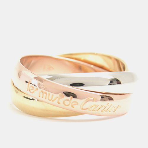 K Yellow, Rose, Gold Trinity Band Ring EU 50 - Cartier - Modalova