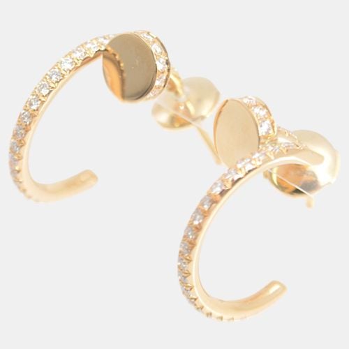 K Gold Diamond Just Un Clou Earrings - Cartier - Modalova