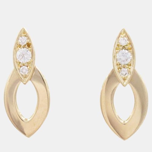 K Gold Diamond Earrings Clear Metal - Cartier - Modalova