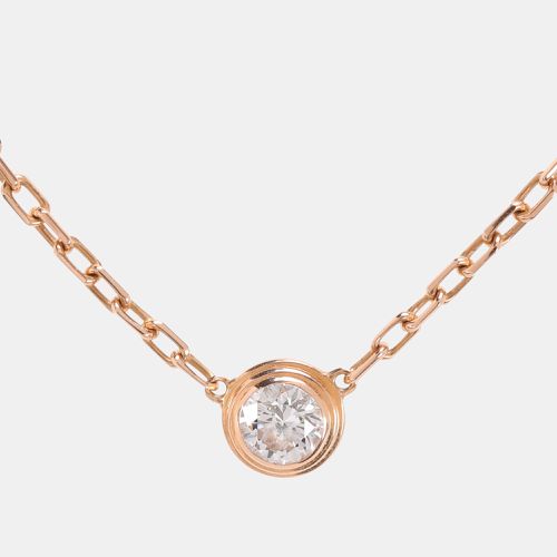 D'Amour Diamond 18k Rose Small Model Chain Necklace - Cartier - Modalova