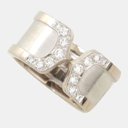 K Gold Diamonds Double C Ring EU 51 - Cartier - Modalova