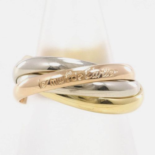 K Yellow, Rose, Gold Trinity Band Ring EU 50 - Cartier - Modalova