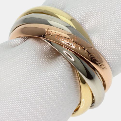 K Yellow, Rose, Gold 5-Row Trinity Band Ring EU 50 - Cartier - Modalova