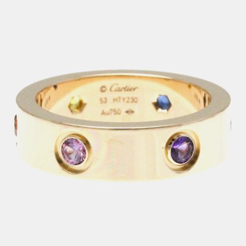 K Rose and 6 Stone Love Band Ring EU 53 - Cartier - Modalova