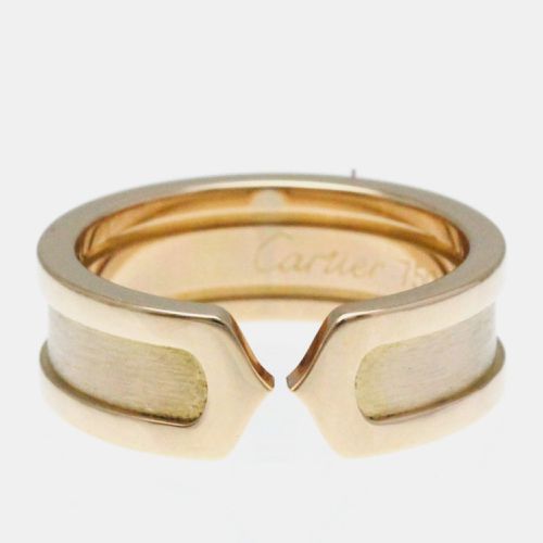 K Rose Double C de Wedding Band Ring EU 50 - Cartier - Modalova