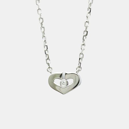 K Gold and Diamond C De Heart Pendant Necklace - Cartier - Modalova