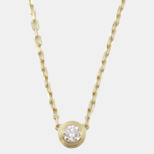 K Gold D'Amour Diamond Necklace Pendant - Cartier - Modalova