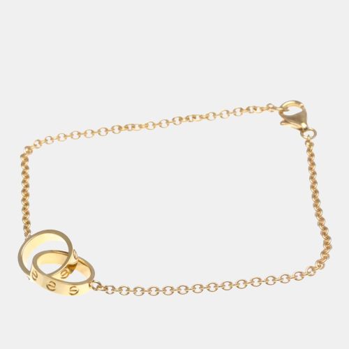 Love Interlocking 18K Gold Bracelet - Cartier - Modalova
