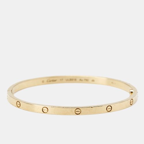 Love 18k Gold Small Model Bracelet 17 - Cartier - Modalova