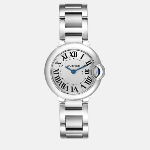 Stainless Steel Ballon Bleu W69010Z4 Quartz Women's Wristwatch 28 mm - Cartier - Modalova