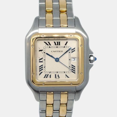 Beige 18k Yellow Stainless Steel Panthere Quartz Women's Wristwatch 29 mm - Cartier - Modalova