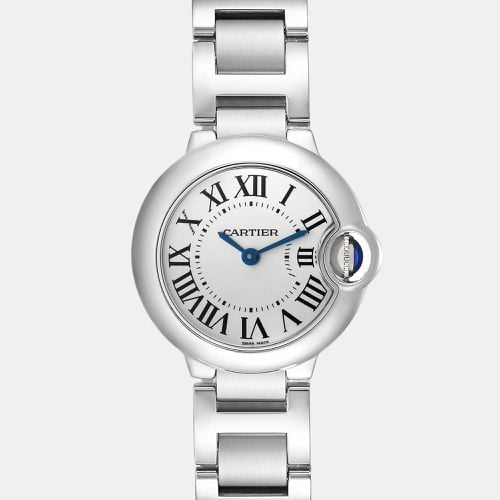 Ballon Bleu Dial Quartz Steel Ladies Watch W69010Z4 - Cartier - Modalova