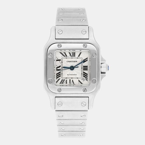 Santos Galbee W20054D6 Automatic Stainless Steel Women's Wristwatch 24 mm - Cartier - Modalova