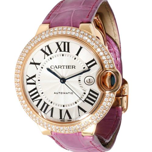 Diamonds 18K Rose Gold Ballon Bleu WE900851 Women's Wristwatch 42 MM - Cartier - Modalova