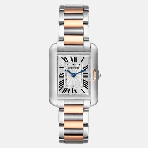 Tank Anglaise Small Steel Rose Gold Ladies Watch W5310036 30.2 mm x 22.7 mm - Cartier - Modalova