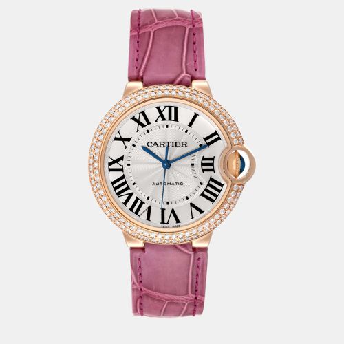 Ballon Bleu Automatic Rose Gold Diamond Ladies Watch 36.5 mm - Cartier - Modalova