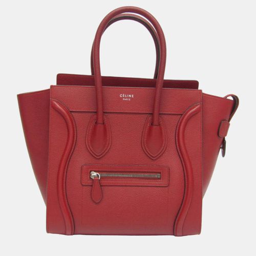 Dark Leather Micro Luggage Satchel - Celine - Modalova