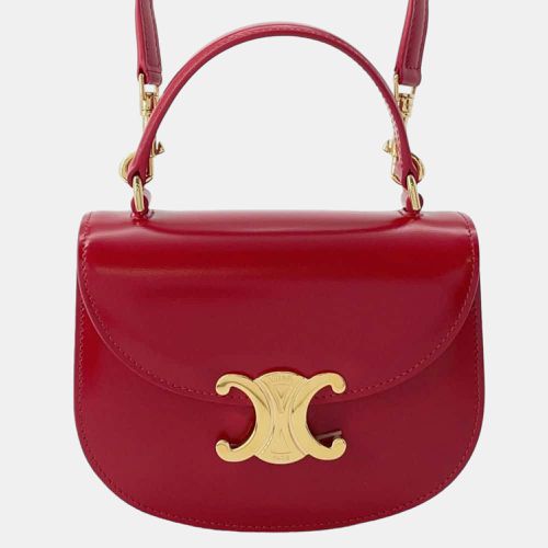 Shiny Calfskin Leather Teen Besace Clea Triomphe Shoulder Bag - Celine - Modalova