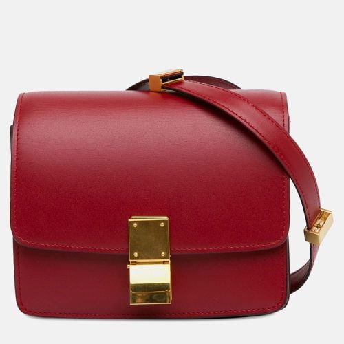 Leather Small Classic Box Shoulder Bag - Celine - Modalova