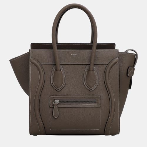 Leather Micro Luggage Tote Bag - Celine - Modalova