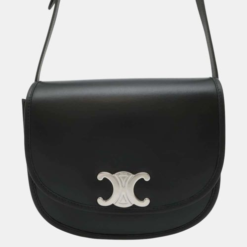 Calf Leather Triomphe Busas Shoulder Bag Size Medium - Celine - Modalova