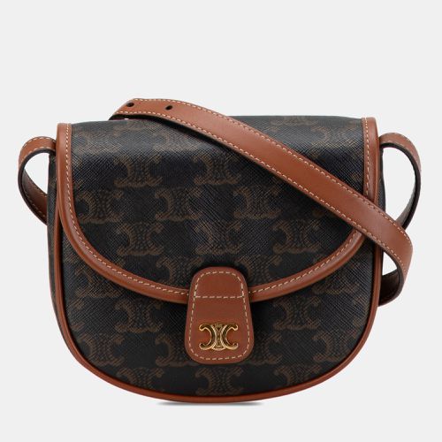 Mini Triomphe Coated Canvas Besace Crossbody - Celine - Modalova