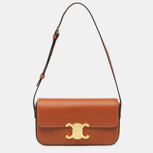 Leather Triomphe Claude Shoulder Bag - Celine - Modalova