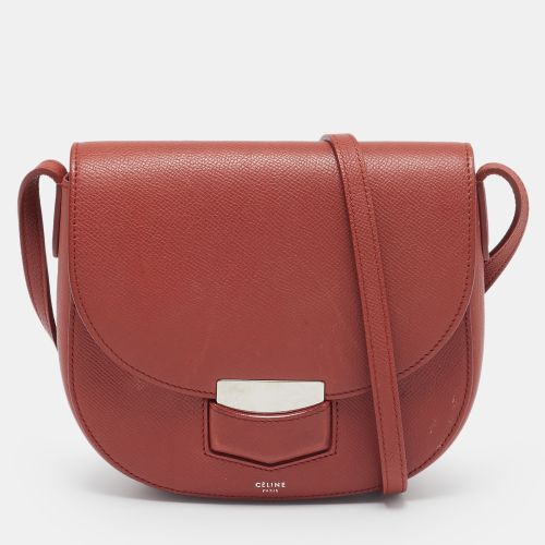 Brick Leather Small Trotteur Crossbody Bag - Celine - Modalova