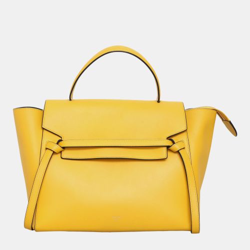 Celine Yellow Leather Mini Belt Bag - Celine - Modalova