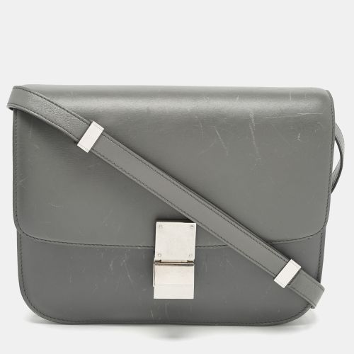 Leather Medium Classic Box Shoulder Bag - Celine - Modalova