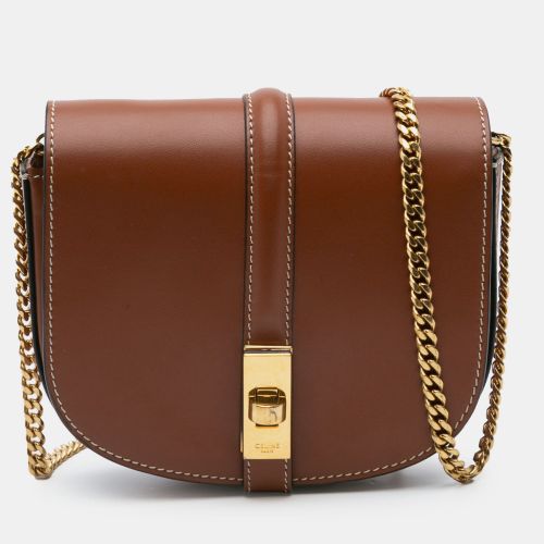 Small Leather Besace 16 Wallet On Chain - Celine - Modalova