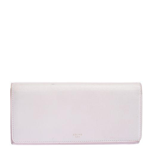 Leather Flap Continental Wallet - Celine - Modalova