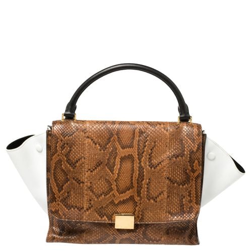 Python and Leather Medium Trapeze Bag - Celine - Modalova