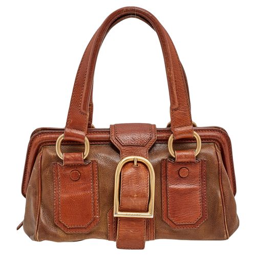 Two Tone Leather Ella Frame Satchel - Celine - Modalova