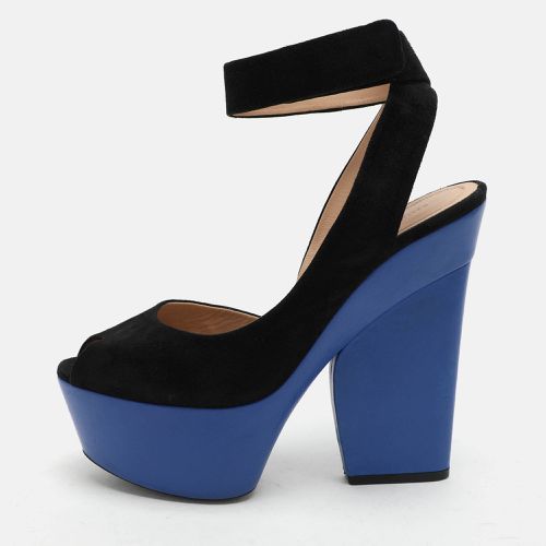 Suede Platform Ankle Strap Sandals Size 39.5 - Celine - Modalova