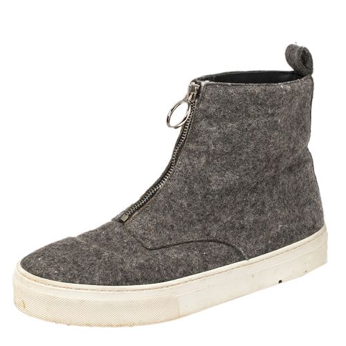 Wool Felt High Top Zip Up Sneaker Size 38 - Celine - Modalova