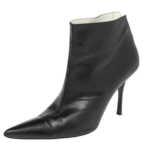 Leather Pointed Toe Ankle Boots Size 37.5 - Celine - Modalova