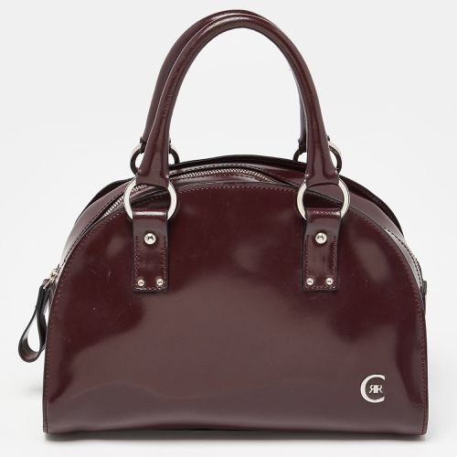 Patent Leather Zip Satchel - Cerruti - Modalova