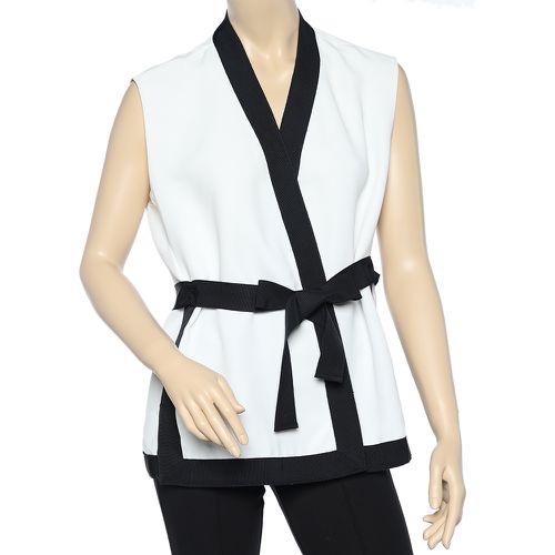 Contrast Trim belted Sleeveless Shrug M - CH Carolina Herrera - Modalova